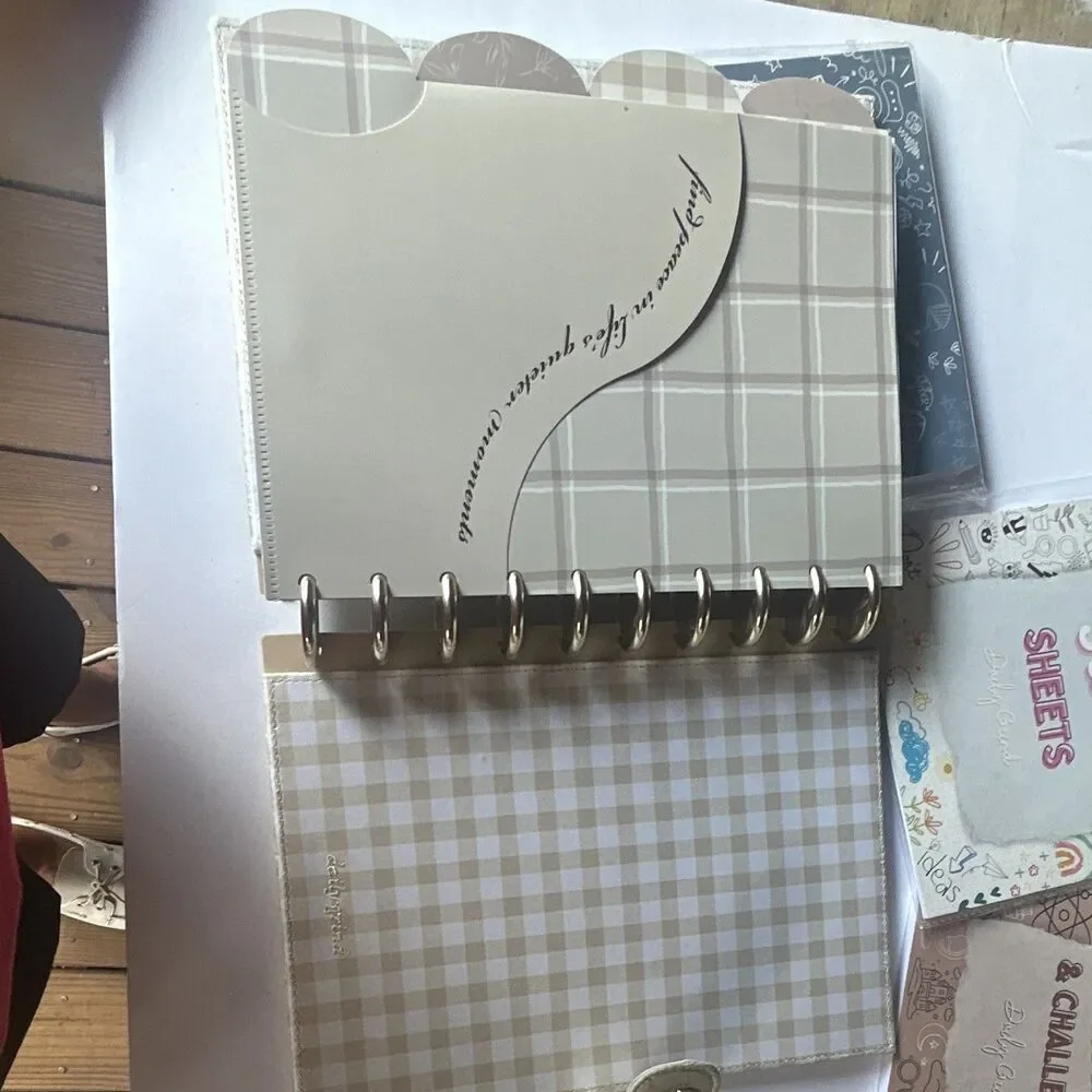 Daily Grind Planner Bundle: Quilted Cover + 4 Inserts (3 Sealed, 1 Open Box)